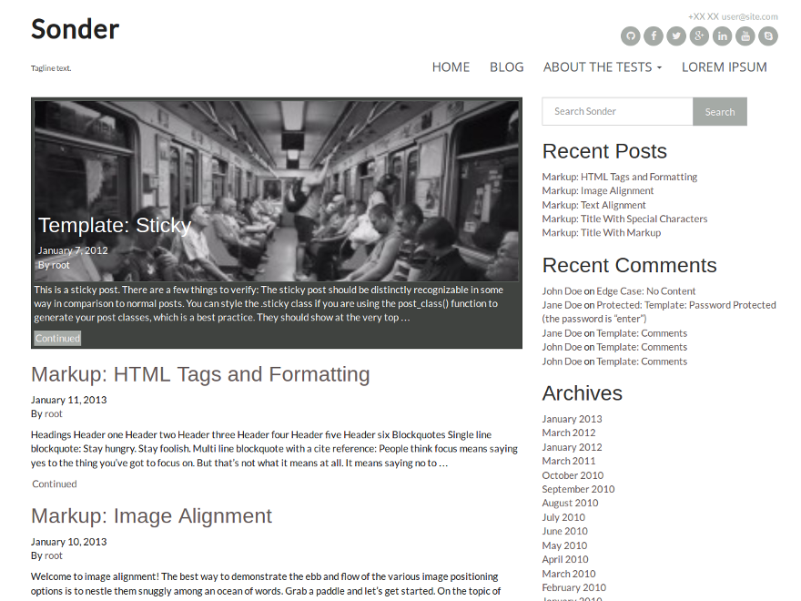 sonder wordpress theme screenshot